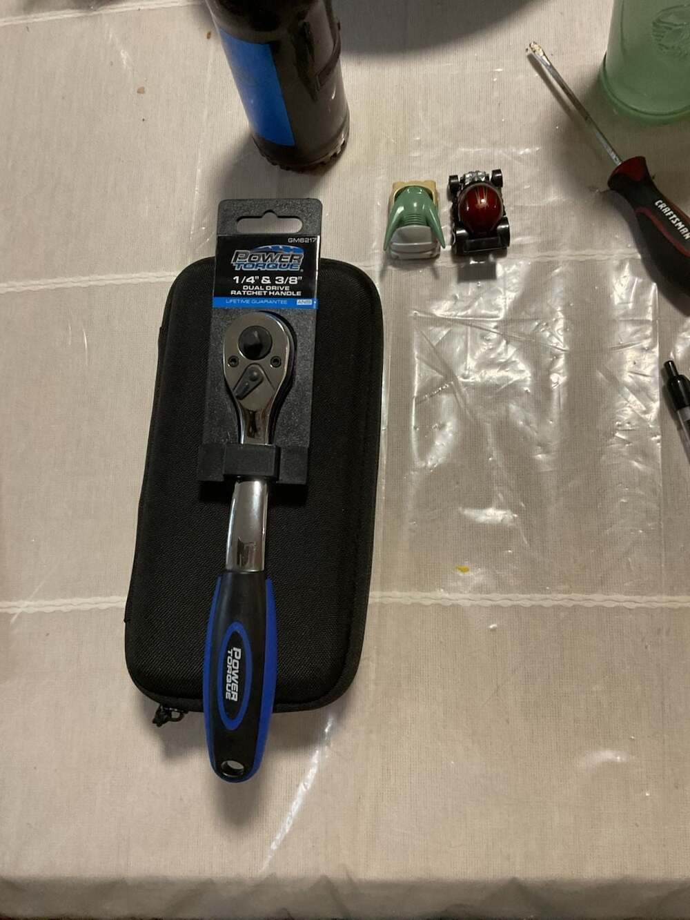 Power Torque 1/4" & 3/8" Dual Drive Ratchet Handle GM6217